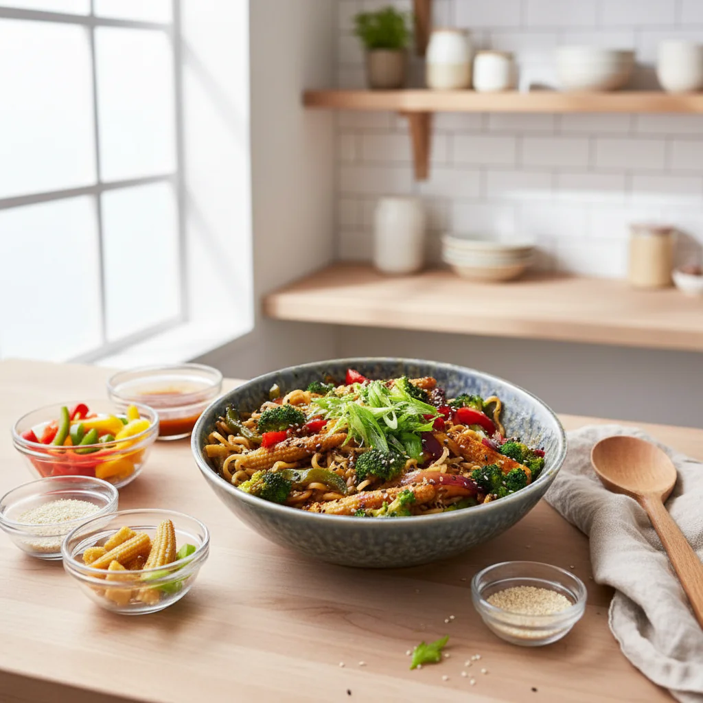 Hähnchen Teriyaki Nudeln Rezept – Schnell Einfach & Lecker 30 Min