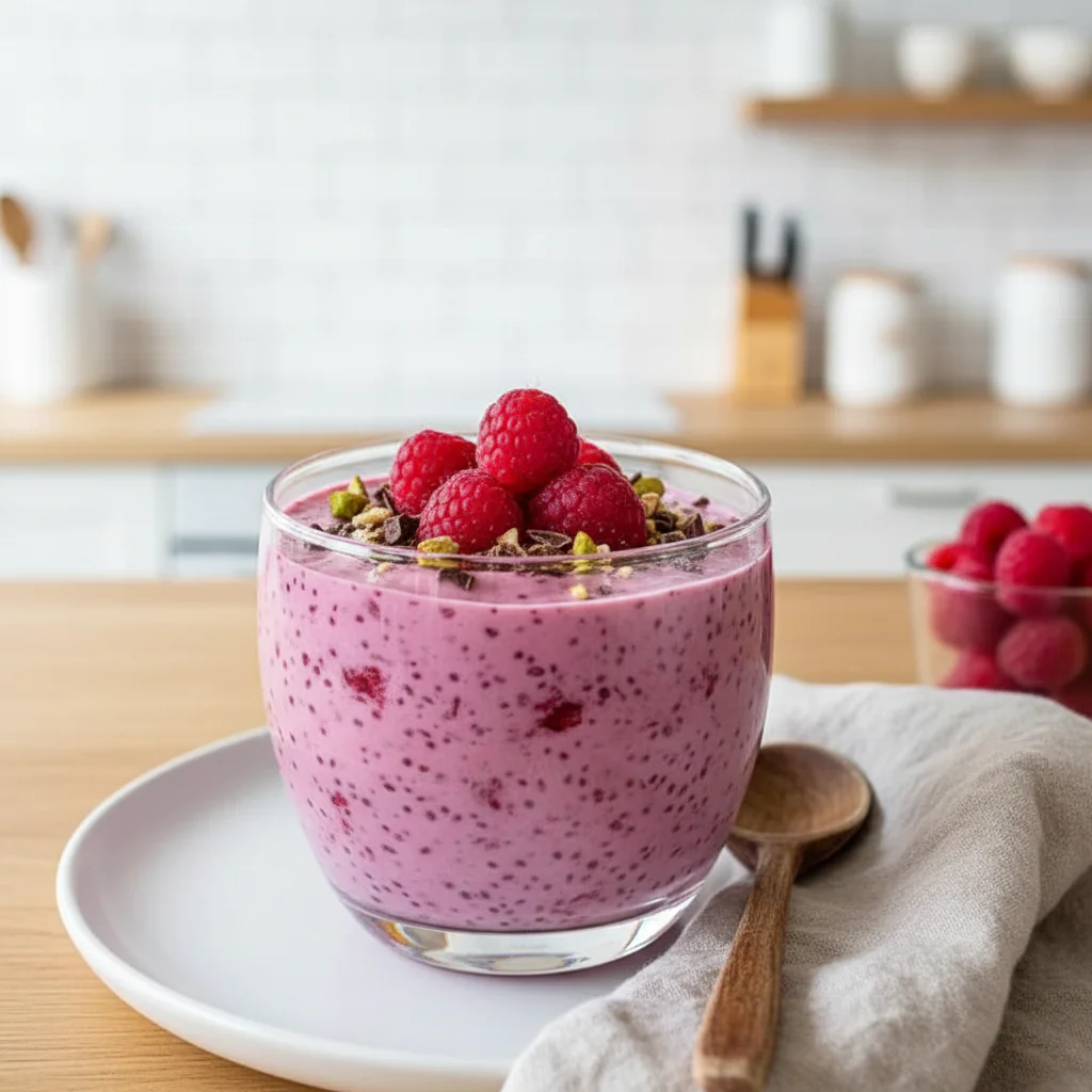 Himbeer Chia Pudding Rezept – Fruchtig, Cremig & Voller Vitamine
