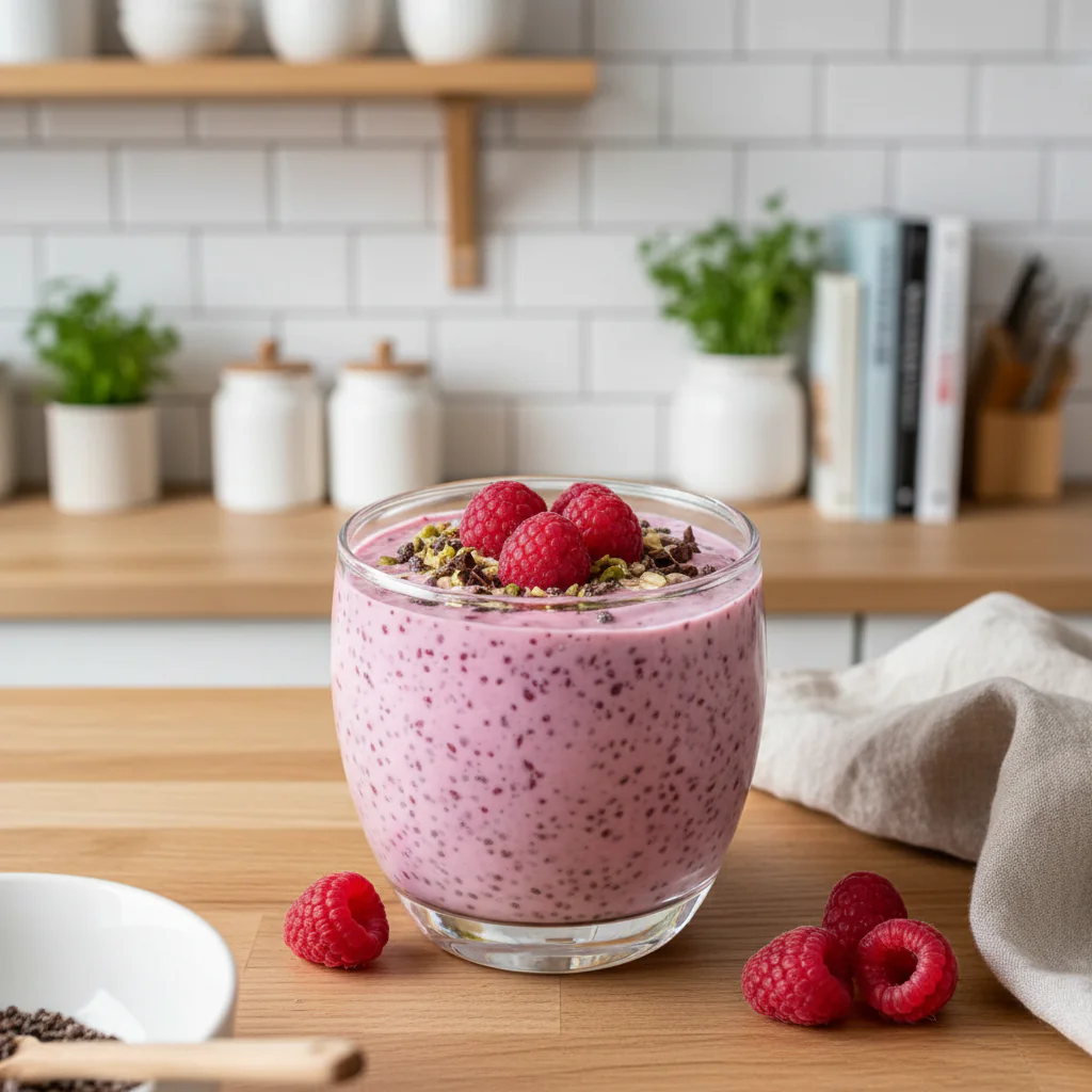 Himbeer Chia Pudding Rezept – Fruchtig, Cremig & Voller Vitamine