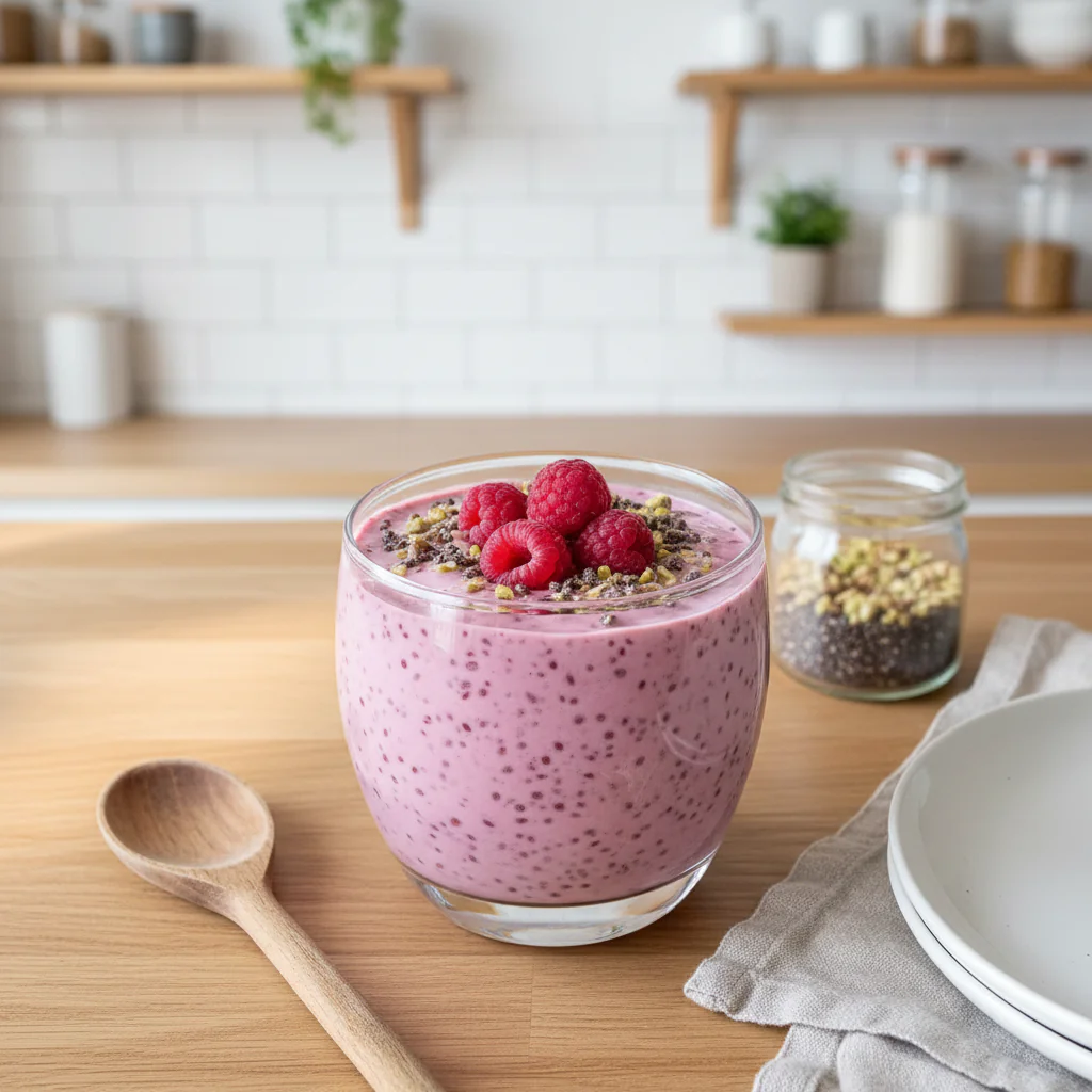 Himbeer Chia Pudding Rezept – Fruchtig, Cremig & Voller Vitamine
