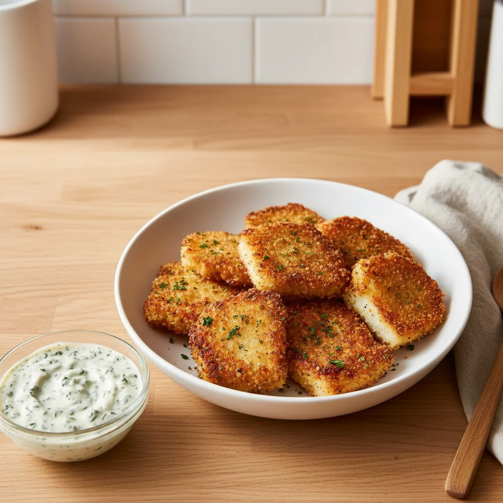 Knusprige Kohlrabi Airfryer Schnitzel Rezept – Vegetarisch einfach in 38 Minuten