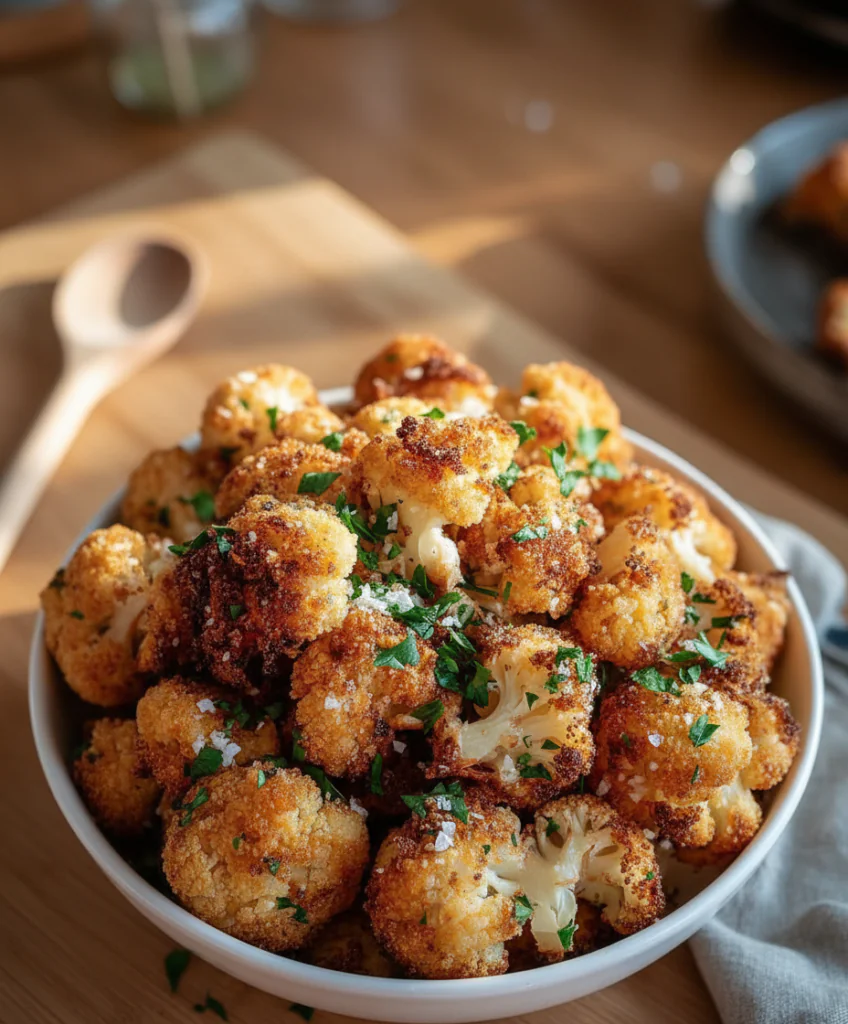 Panierter Blumenkohl Airfryer Rezept einfach