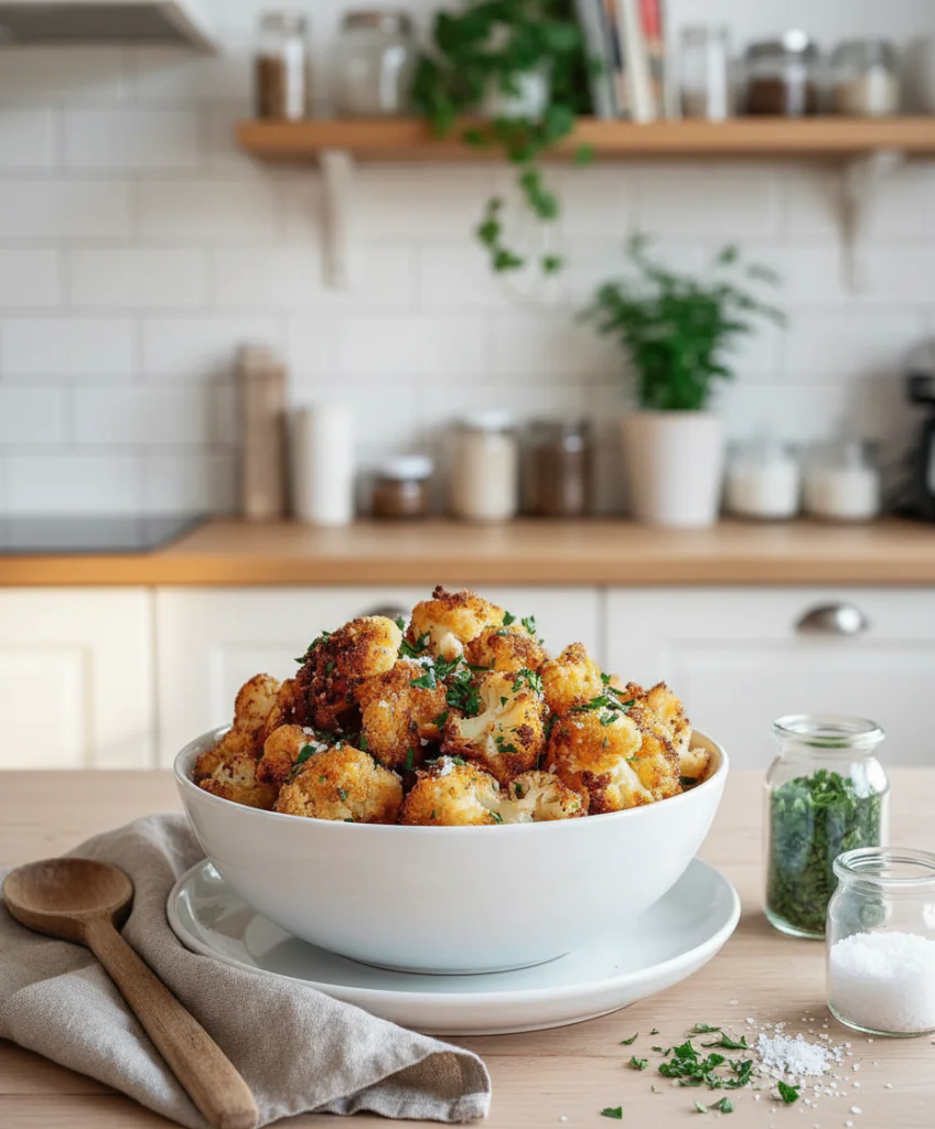 Panierter Blumenkohl Airfryer Rezept einfach