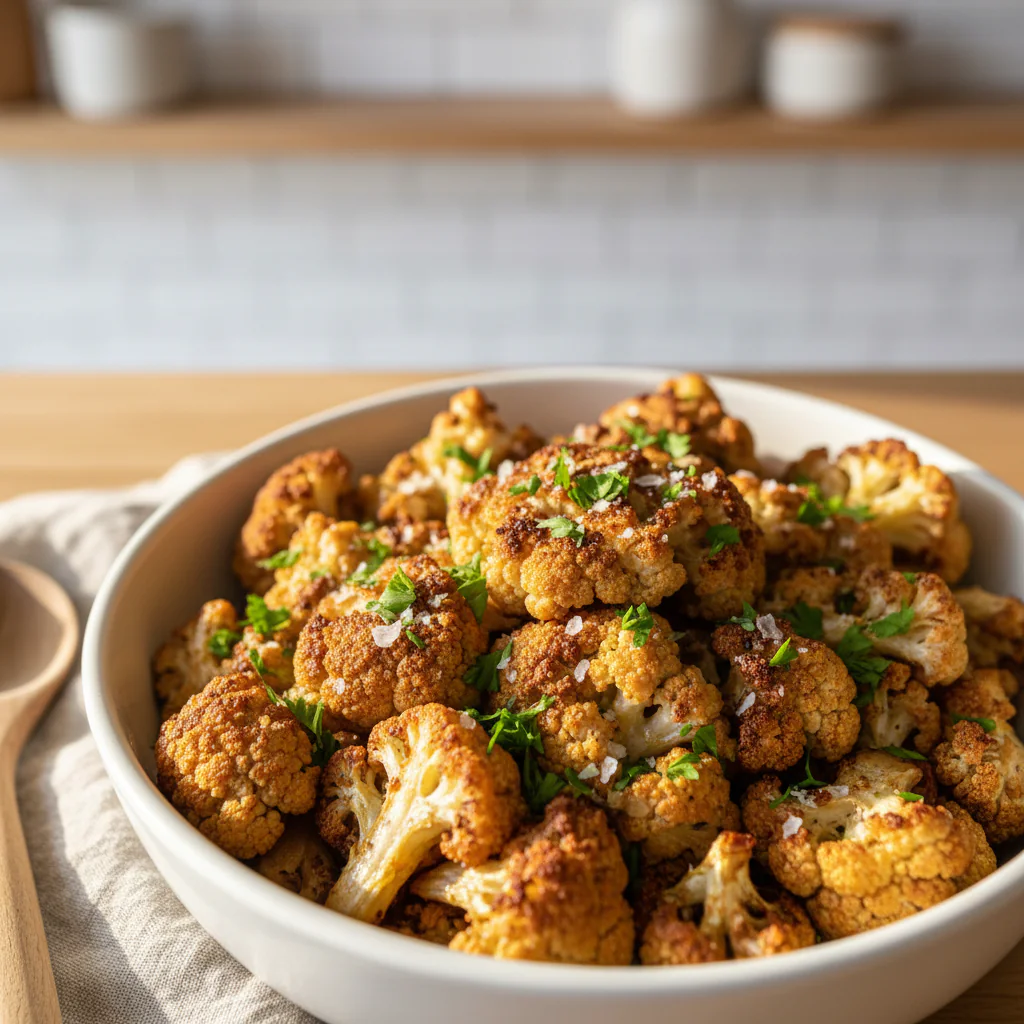 Panierter Blumenkohl Airfryer Rezept einfach