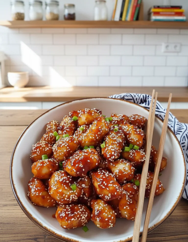 Sesam Hühnchen einfaches Rezept für Abendessen