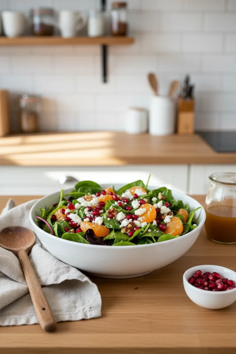 Winter Salat Rezept – Festlich lecker mit Orangen, Feta & Granatapfel