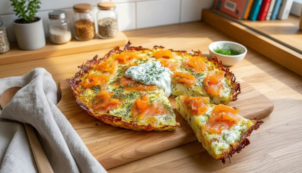 Kartoffelpizza mit geräuchertem Lachs Rezept – Knusprig, Edel & Einfach