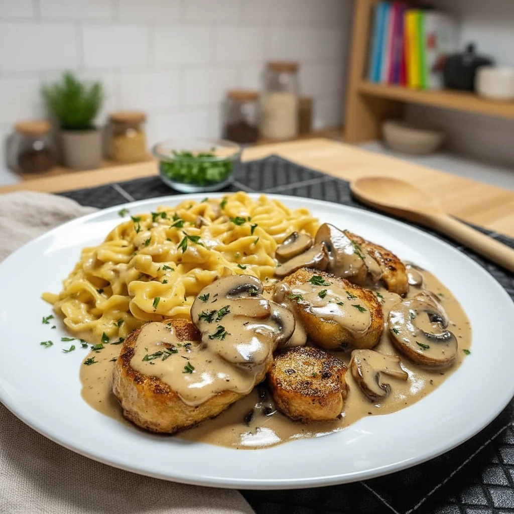 Medaillons in Champignon Rahmsoße