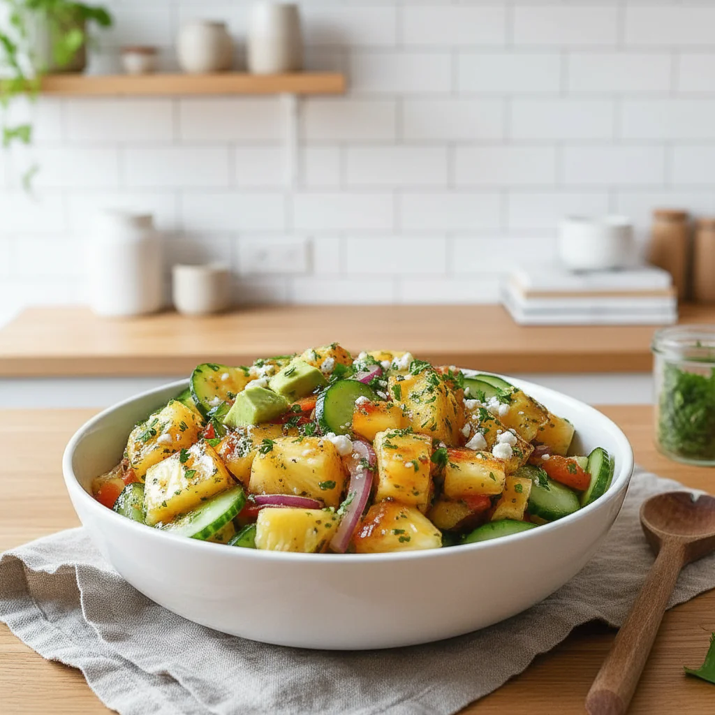 Ananas Gurken Salat Rezept – Tropisch Erfrischend & Schnell Gemacht