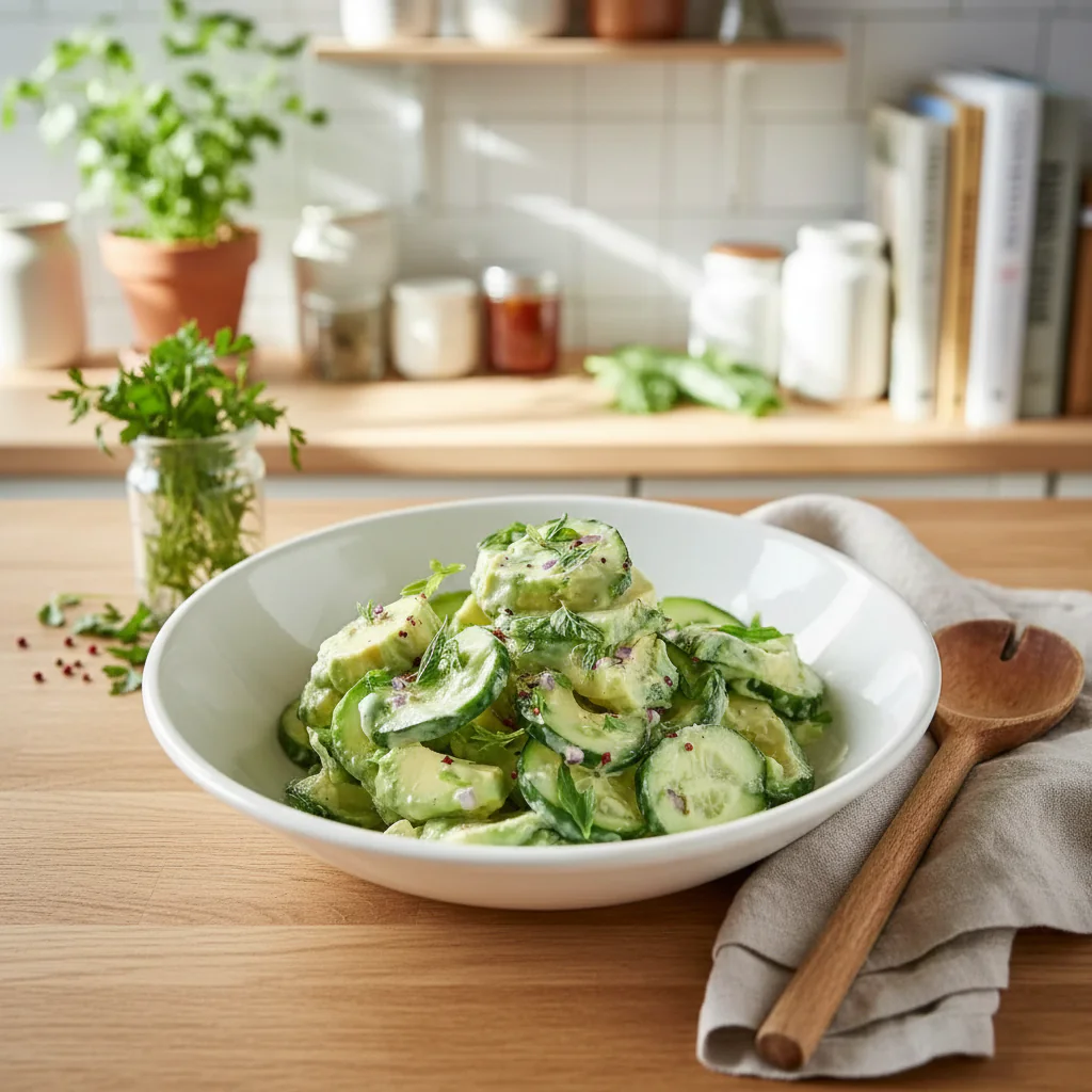 Cremiger Gurken-Avocado-Salat Rezept – Einfach & Erfrischend in 10 Minuten
