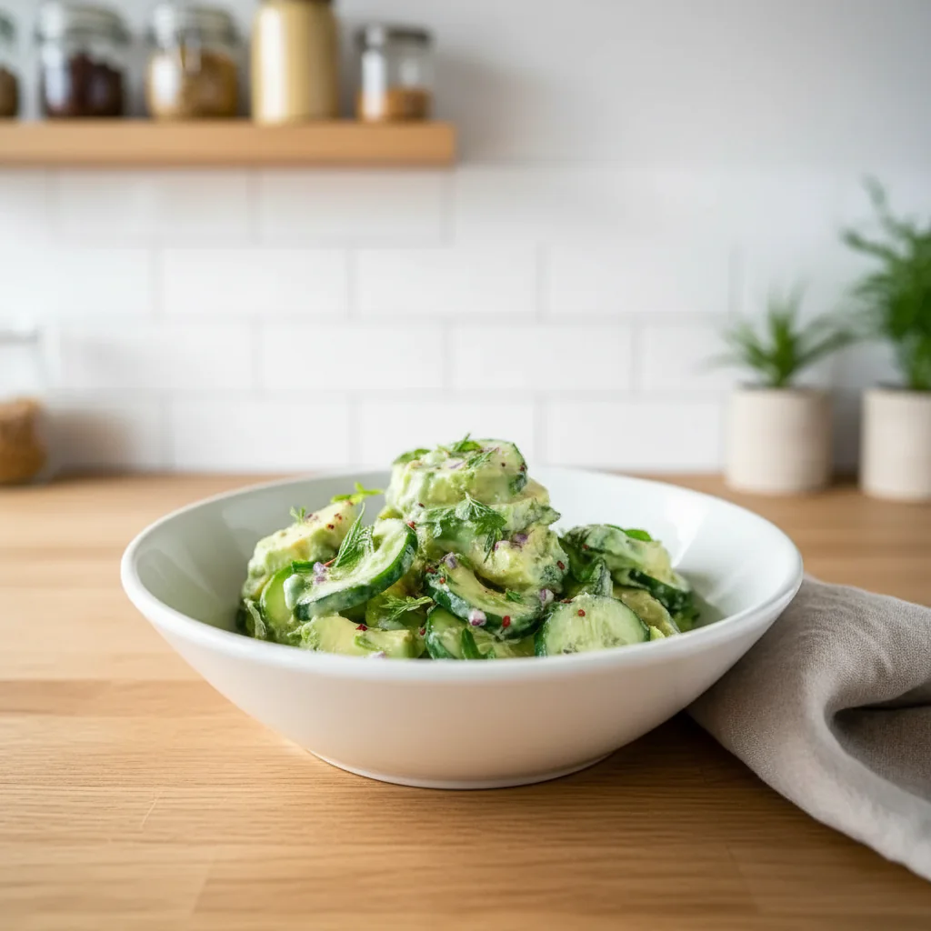 Cremiger Gurken-Avocado-Salat Rezept – Einfach & Erfrischend in 10 Minuten