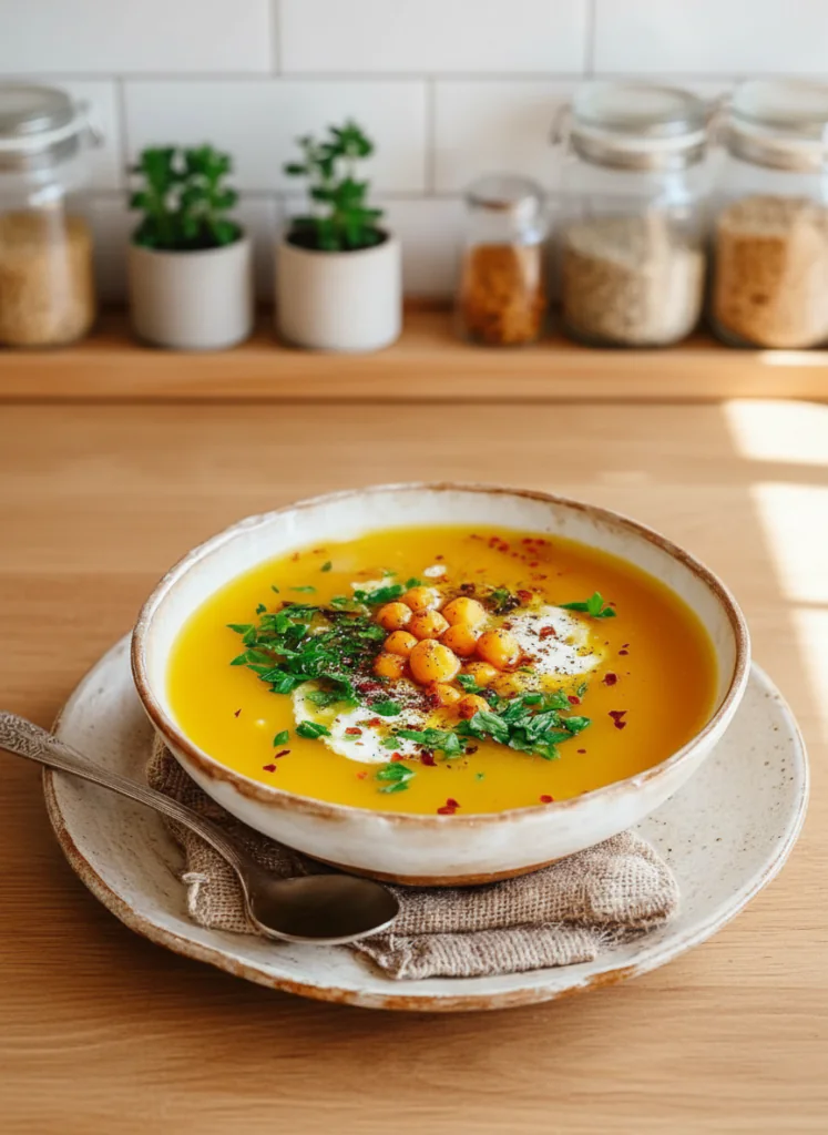 Einfache Kichererbsensuppe Rezept – Cremig & Würzig in 30 Min