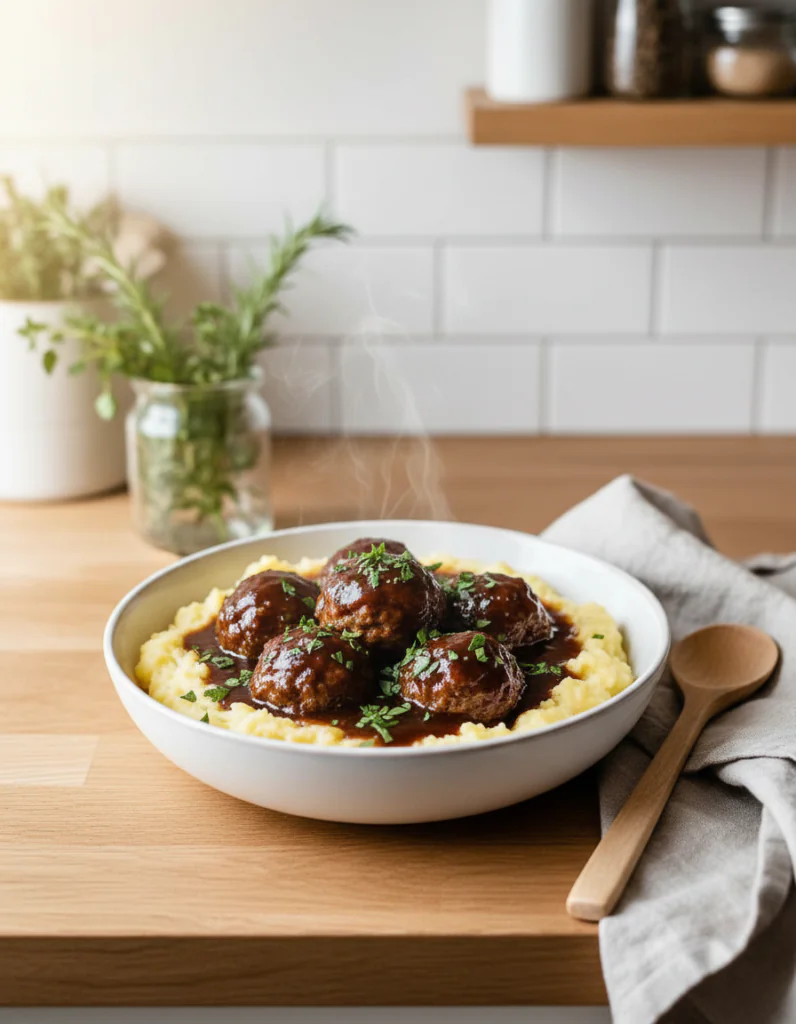 Geschmorte Fleischbällchen Rezept – Einfach & Herzhaft in 60 Min