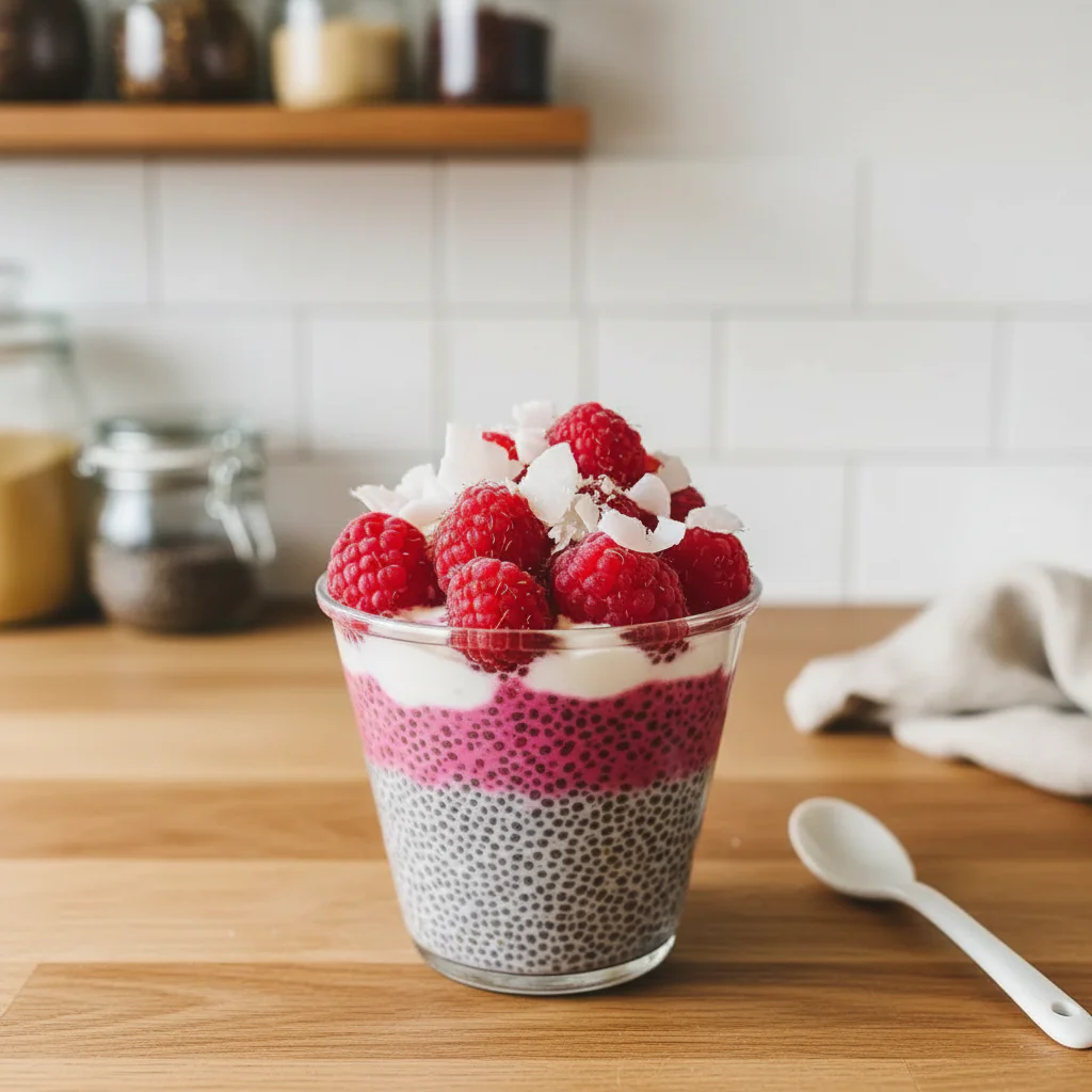 Himbeer Chia Pudding