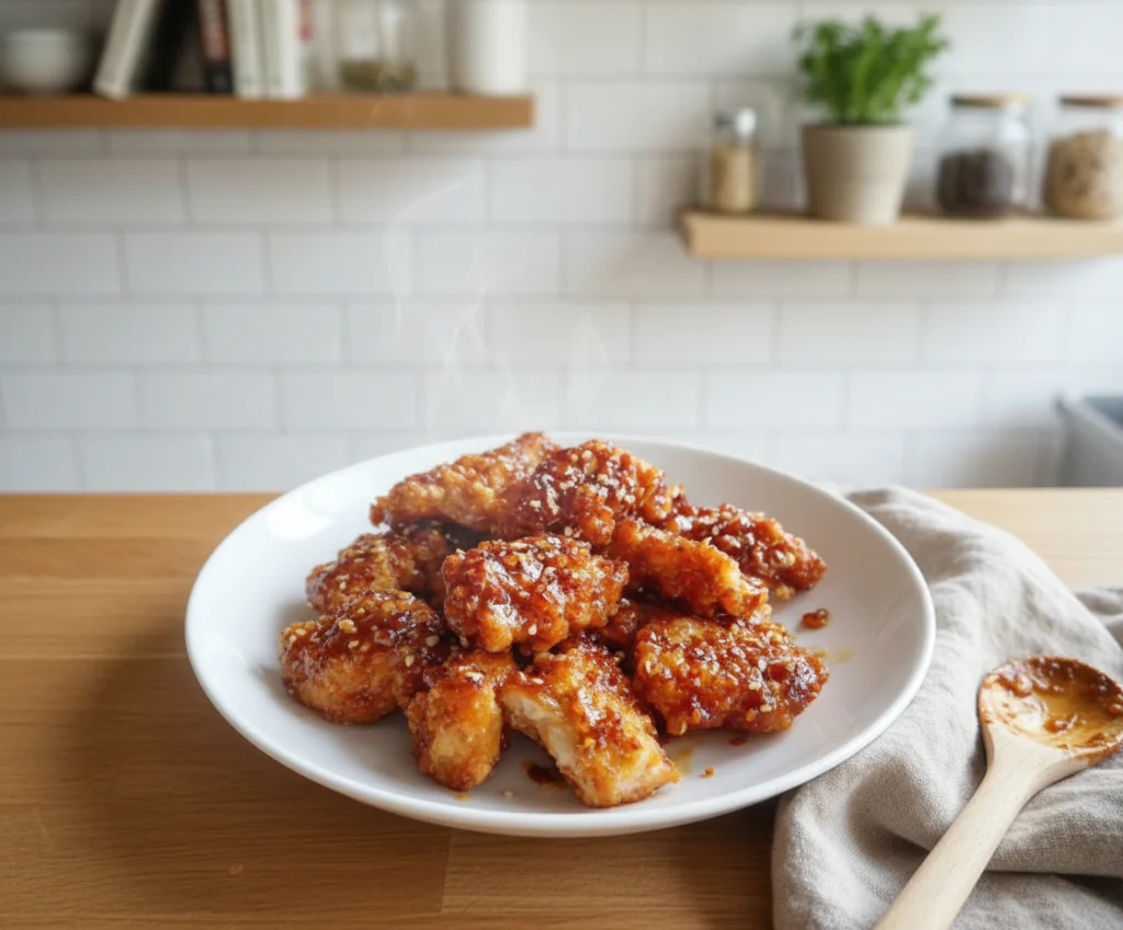 Honig Knoblauch Hähnchen Rezept – Einfach & Saftig in 25 Min