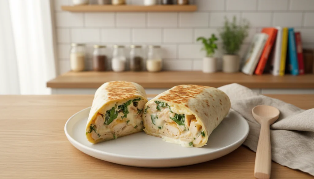 Käse-Knoblauch-Hähnchen-Wraps Rezept – Einfach, Schnell & Unwiderstehlich Lecker