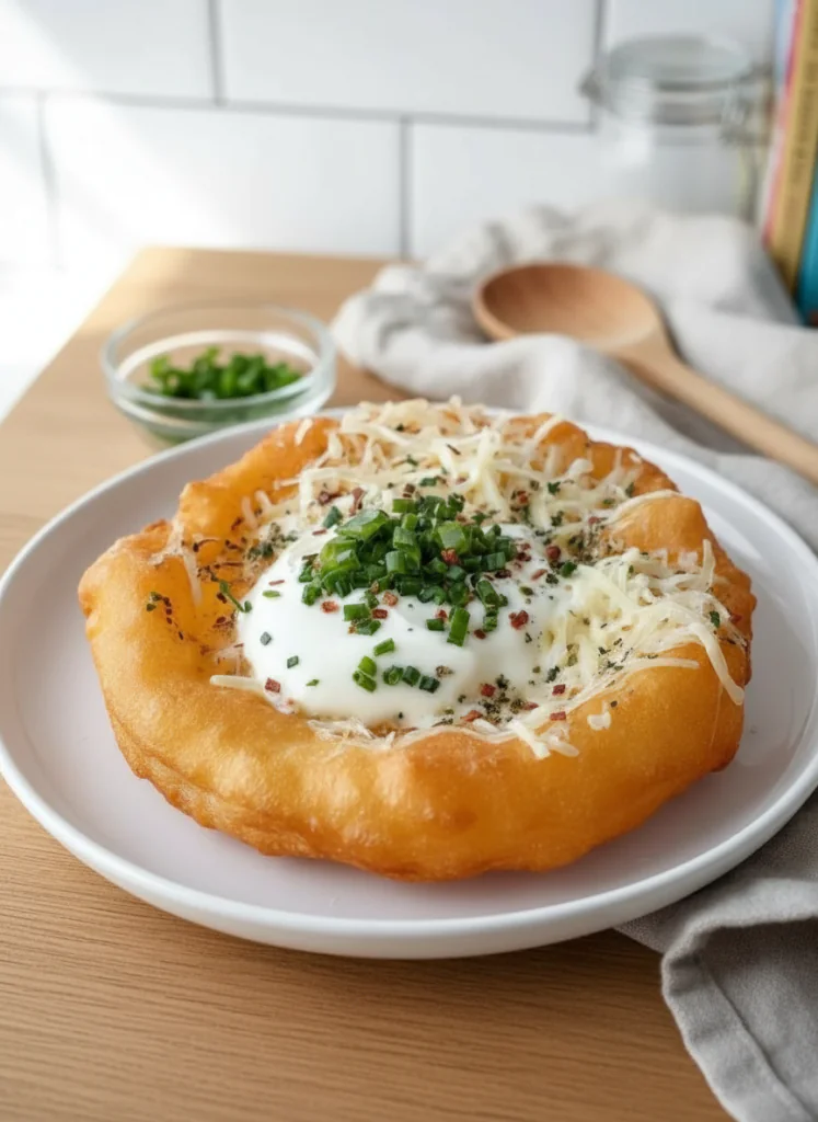 Lángos aus der Heißluftfritteuse Rezept – Einfach, Knusprig & Ungarisch Lecker