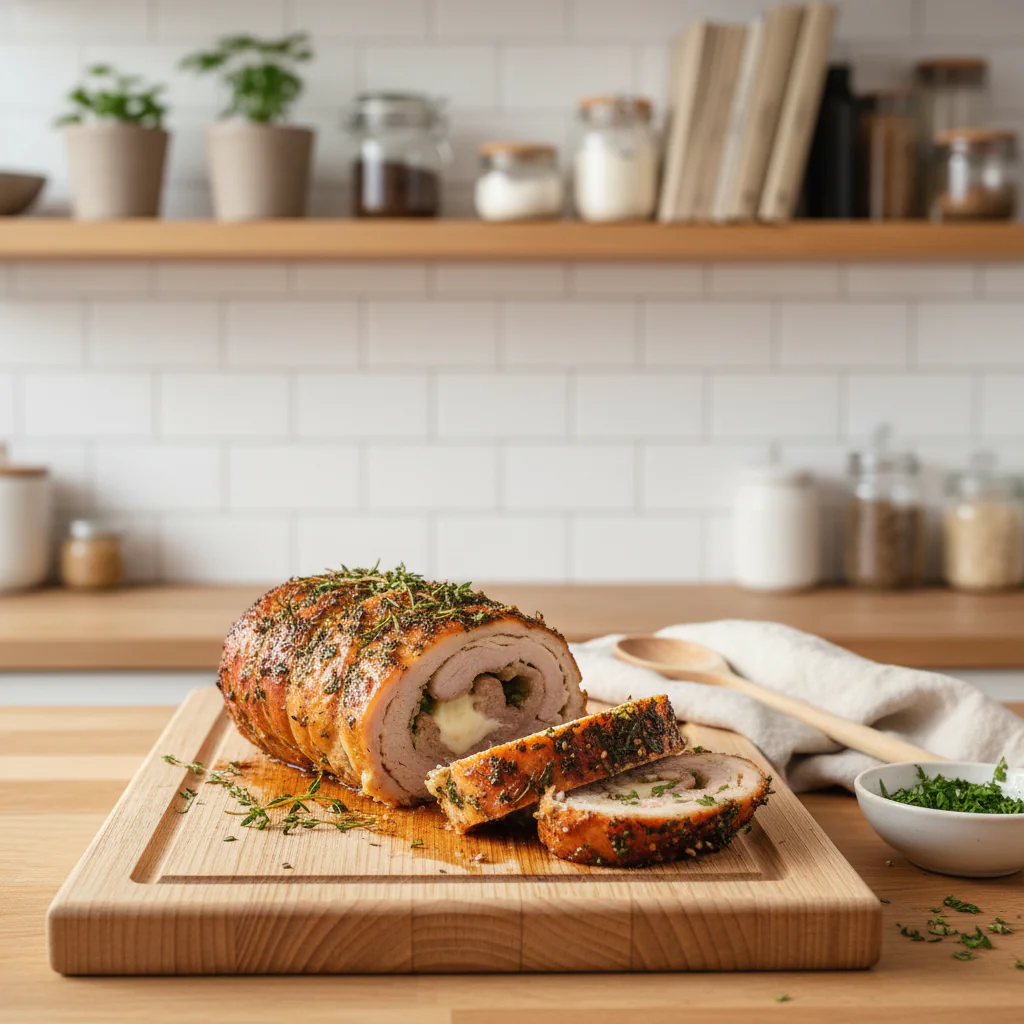 Putenrollbraten Rezept – Saftig, Zitronig & Mit Petersilien-Creme-Sauce