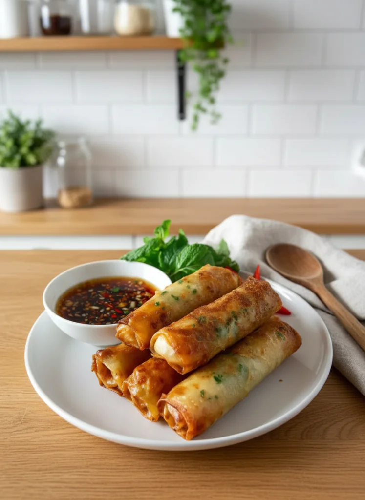 Reispapier Frühlingsrollen Rezept – Knusprig, Goldgelb & Einfach Selbstgemacht