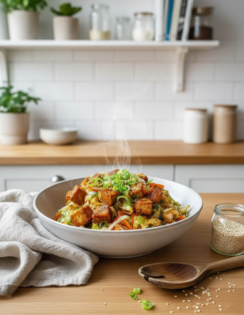 Tofu Kohlgemüse Pfanne Rezept – Gesund Schnell Einfach