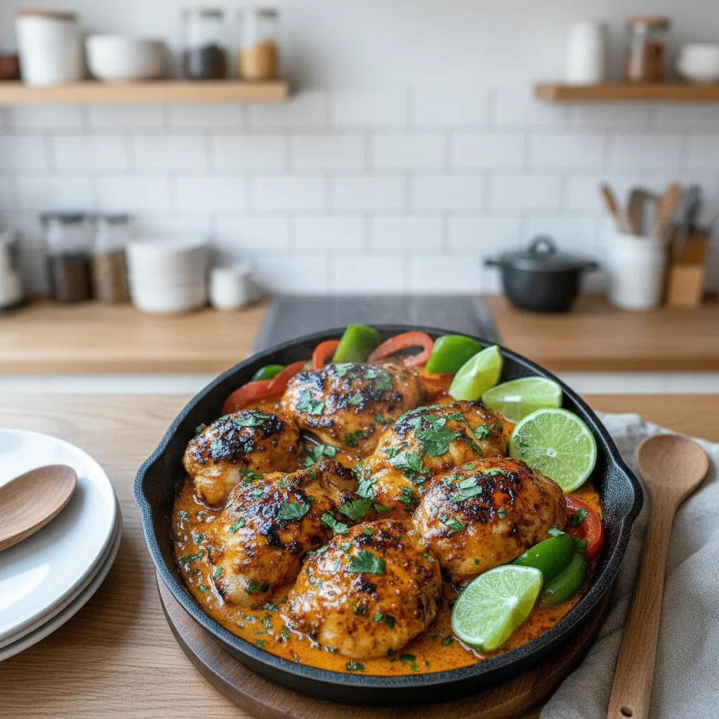 Würziges Brasilianisches Kokosnuss Hähnchen Rezept – Exotisch in 55 Min