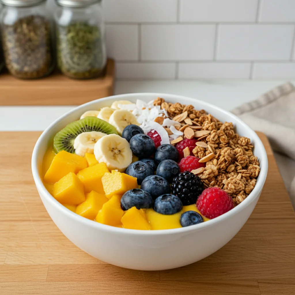Bananen-Mango-Smoothie-Bowl rezept