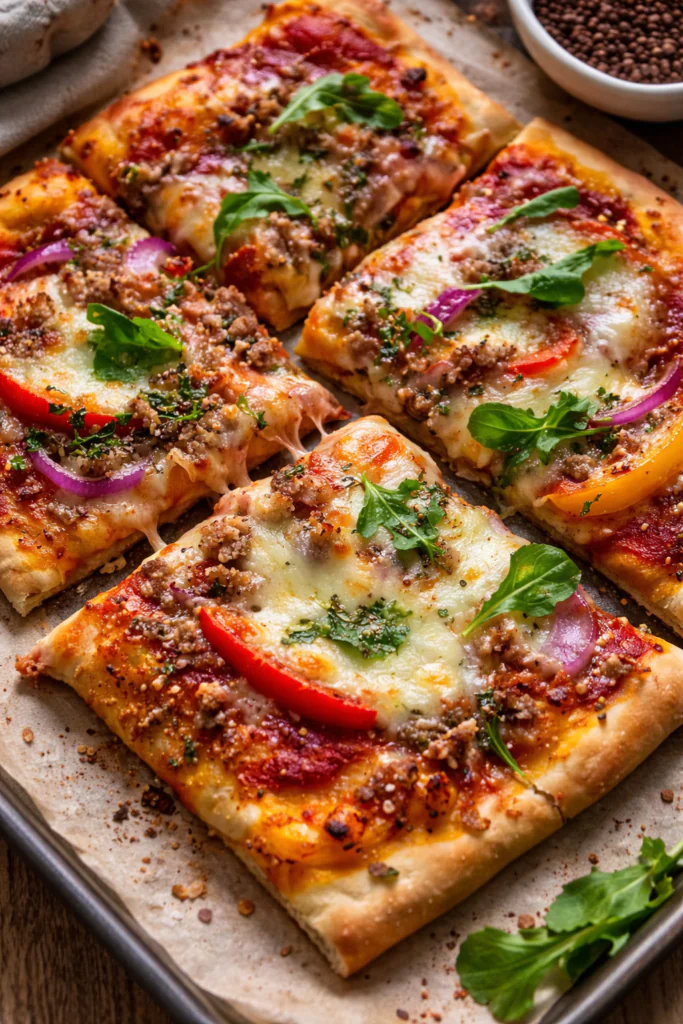 Fitnesspizza mit Skyr gesunde low carb rezepte