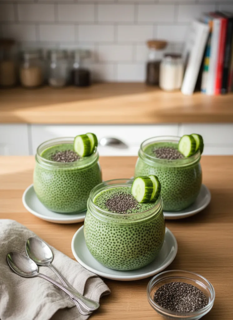 Matcha Chia Pudding – Veganes Power-Frühstück in 10 Minuten