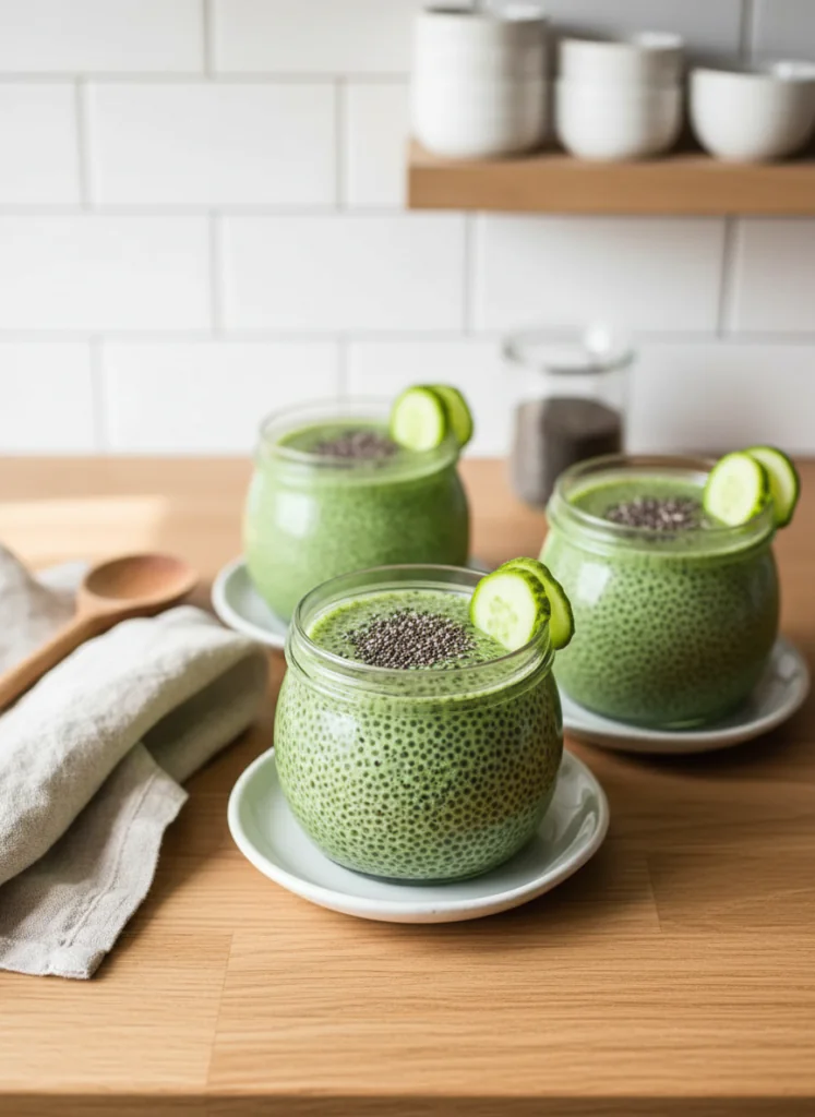 Matcha Chia Pudding – Veganes Power-Frühstück in 10 Minuten