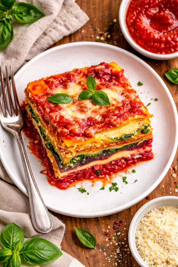 Regenbogen Lasagne einfach rezept – Wenn Gemüse zum Kunstwerk wird