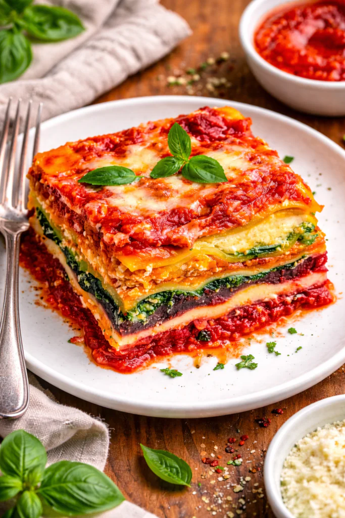 Regenbogen Lasagne – Wenn Gemüse zum Kunstwerk wird