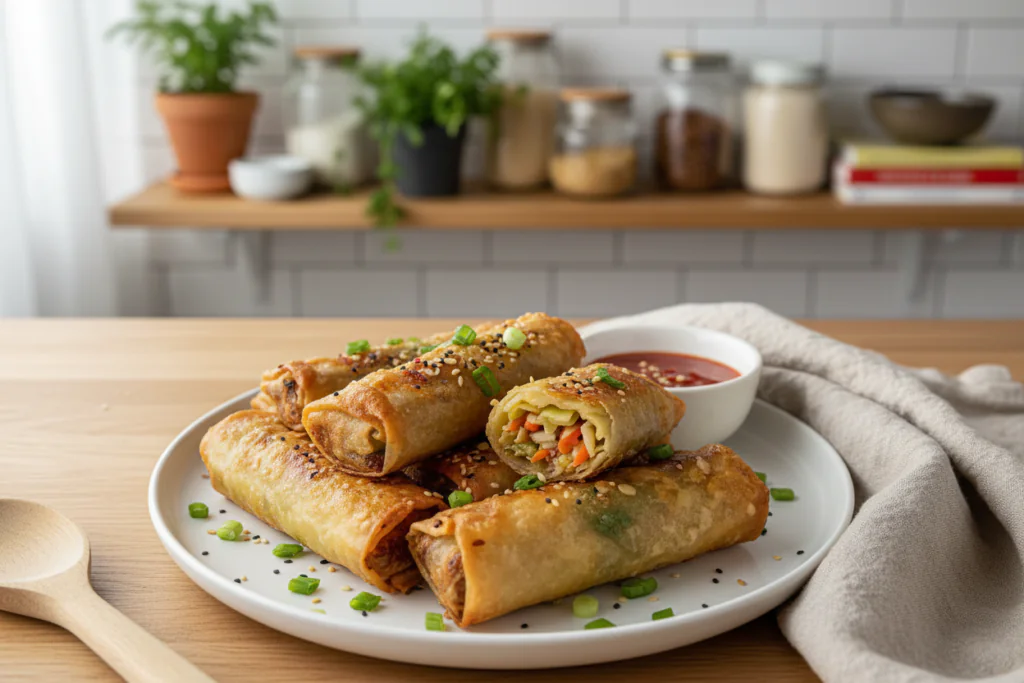 Crispy Frühlingsrollen Airfryer