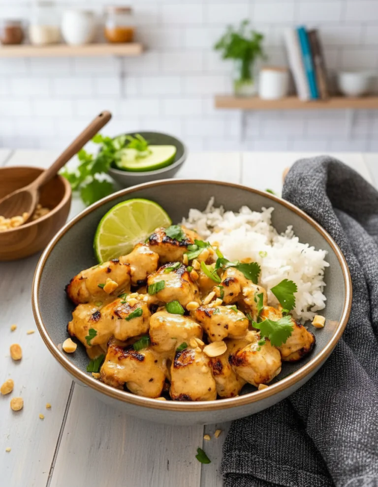 Thailändisches Erdnuss Hähnchen